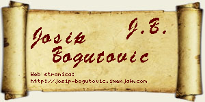 Josip Bogutović vizit kartica